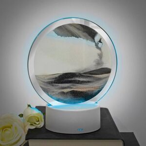 XS-Stock.com Ltd Quicksand Table Lamp Sand Art Landscape Colour Changing Light LED - Black/White XS-Stock.com Ltd Quicksand Table Lamp Sand Art Landscape Colour Changing Light LED - Black/White