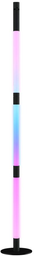 MHSTAR UK LTD HOMCOM LED Floor Lamp with Reading Light, 360° RGB Detachable Corner Floor Lamp with App & Remote Control, Standing Lamp with Music Sync & Timing, fo
