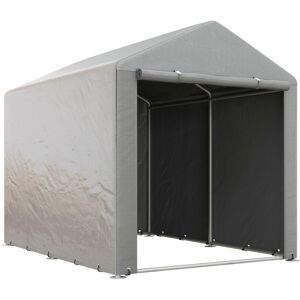 MHSTAR UK LTD Outsunny 1.6 x 2.2m Garden Storage Shed Tent, Portable Shed Shelter with Galvanised Steel Frame and Large Door, for Motorbike, Garden Tools, Bike Stor