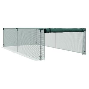 MHSTAR UK LTD Outsunny 8' x 4' Crop Cage, Plant Protection Tent with Zipped Door and Galvanised Steel Frame, Fruit Cage Netting Cover for Garden and Outdoors Green