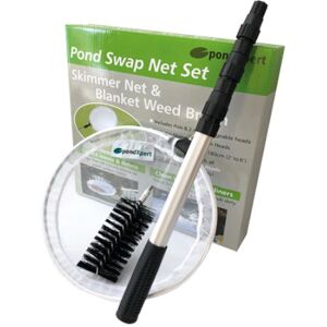 Real Aquatics PondXpert Pond Swap Net Set VARINET Skimmer & Blanketweed Brush Real Aquatics PondXpert Pond Swap Net Set VARINET Skimmer & Blanketweed Brush