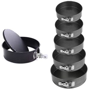 MantraRaj Infotech LTD. New Baking Trays 6 Pcs Non-Stick Round Shaped Cake Mould Tins Spring foam Cake