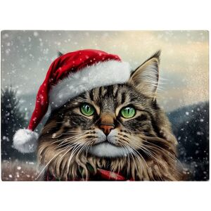 WRT Ltd Snowy Christmas Siberian Glass Chopping Board WRT Ltd Snowy Christmas Siberian Glass Chopping Board