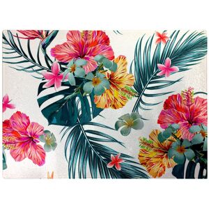 WRT Ltd Spring Summer Flowers Glass Chopping Board WRT Ltd Spring Summer Flowers Glass Chopping Board