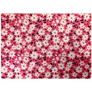WRT Ltd Small Cute White Flower Pattern Glass Chopping Board WRT Ltd Small Cute White Flower Pattern Glass Chopping Board