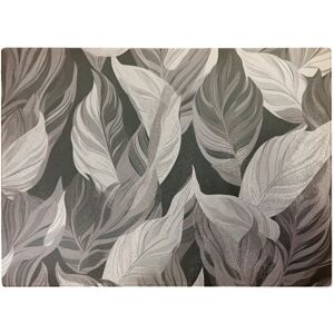 WRT Ltd Grey Floral Leaves Glass Chopping Board WRT Ltd Grey Floral Leaves Glass Chopping Board