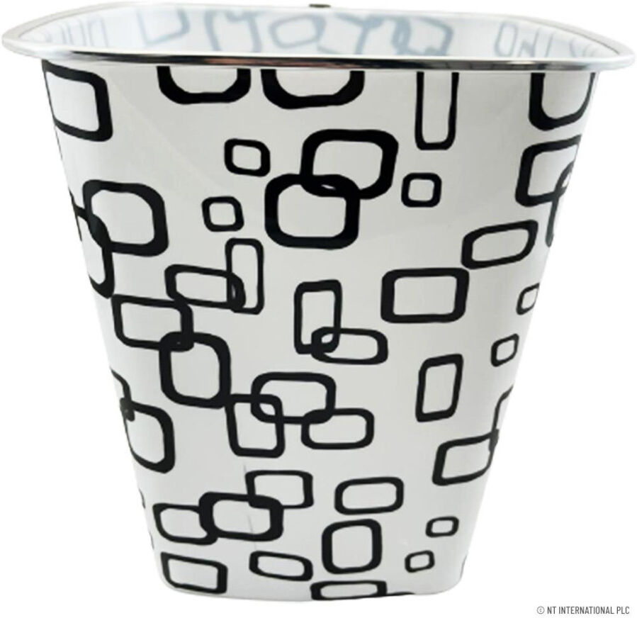 MantraRaj Infotech LTD. MantraRaj Plastic Waste Paper Basket Bin Wastebasket Trash Can Lightweight Recycling Rubbish Bin for Home Office Kitchen Bedroom, Garbage Container Du