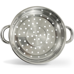 MantraRaj Infotech LTD. 3 Tire Induction Hob Stainless Steel 22CM Steamer Pot Pan Cooker Set Glass Lid