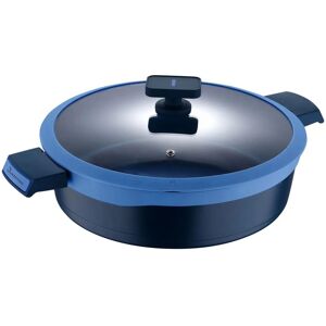 XS-Stock.com Ltd MasterPro Shallow Casserole Dish With Lid Colour Aluminium Pan 4.9L - Blue XS-Stock.com Ltd MasterPro Shallow Casserole Dish With Lid Colour Aluminium Pan 4.9L - Blue