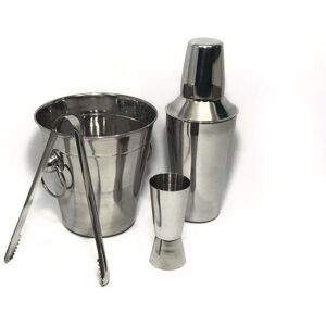 MantraRaj Infotech LTD. 4PC Cocktail Shaker Stainless Steel Set Bar Mixer Kit Drink Bartender Champagne