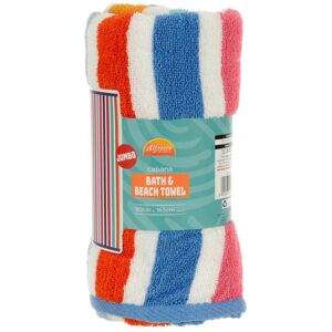 XS-Stock.com Ltd Cabana Jumbo Bath Beach Towel Cotton Rich Striped 90x165cm - Multi XS-Stock.com Ltd Cabana Jumbo Bath Beach Towel Cotton Rich Striped 90x165cm - Multi