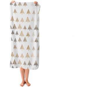 WRT Ltd Geometric Christmas Tree Pattern Beach Towel WRT Ltd Geometric Christmas Tree Pattern Beach Towel