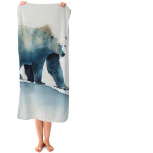 WRT Ltd Polar Bear Watercolour Beach Towel WRT Ltd Polar Bear Watercolour Beach Towel