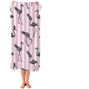 WRT Ltd Pineapple Flamingo Beach Towel WRT Ltd Pineapple Flamingo Beach Towel