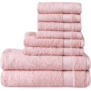 XS-Stock.com Ltd Welhome Towel Set 2 Bath 2 Hand 4 Face - Blush XS-Stock.com Ltd Welhome Towel Set 2 Bath 2 Hand 4 Face - Blush