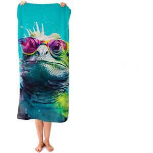 WRT Ltd Inquisitive Splashart Iguana Beach Towel WRT Ltd Inquisitive Splashart Iguana Beach Towel