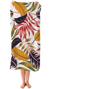WRT Ltd Hawaiian Style Jungle Leaves Beach Towel WRT Ltd Hawaiian Style Jungle Leaves Beach Towel