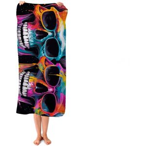 WRT Ltd Splashart Happy Skeletons In Glasses Beach Towel WRT Ltd Splashart Happy Skeletons In Glasses Beach Towel