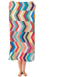 WRT Ltd Geometric Multi Colored Chevron Pattern Beach Towel WRT Ltd Geometric Multi Colored Chevron Pattern Beach Towel