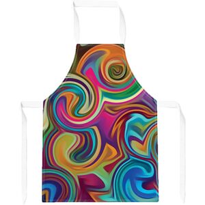 WRT Ltd Colourful Wave Pattern Apron - Adult WRT Ltd Colourful Wave Pattern Apron - Adult