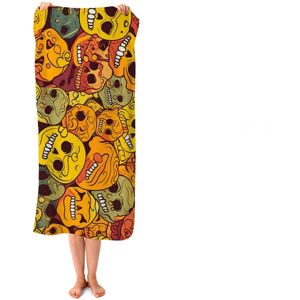 WRT Ltd Autumnal Skulls Pattern Beach Towel WRT Ltd Autumnal Skulls Pattern Beach Towel