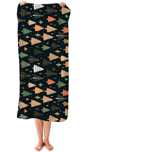 WRT Ltd Boho Inspired Christmas Trees Beach Towel WRT Ltd Boho Inspired Christmas Trees Beach Towel