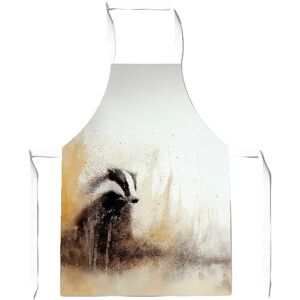 WRT Ltd Badger Watercolour Apron - Adult WRT Ltd Badger Watercolour Apron - Adult