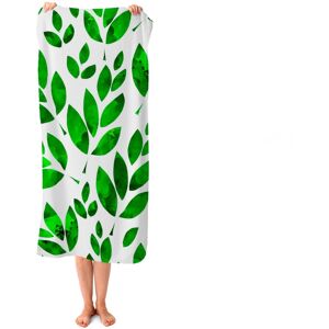 WRT Ltd Watercolor Abstract Leaves Beach Towel WRT Ltd Watercolor Abstract Leaves Beach Towel