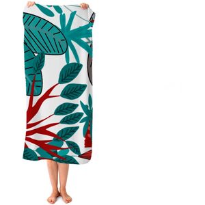 WRT Ltd Jungle Exotic Summer Tropical Leaves Beach Towel WRT Ltd Jungle Exotic Summer Tropical Leaves Beach Towel