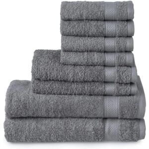 XS-Stock.com Ltd Welhome Towel Set 2 Bath 2 Hand 4 Face - Slate XS-Stock.com Ltd Welhome Towel Set 2 Bath 2 Hand 4 Face - Slate