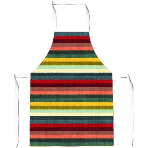 WRT Ltd Multicolour Striped Brish Pattern Apron - Children WRT Ltd Multicolour Striped Brish Pattern Apron - Children