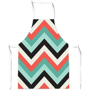 WRT Ltd Geometric Colored Chevron Pattern Apron - Adult WRT Ltd Geometric Colored Chevron Pattern Apron - Adult