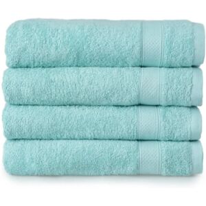 XS-Stock.com Ltd Welhome 4 Bath Towels Set Soft Quick Dry Cotton - Aqua XS-Stock.com Ltd Welhome 4 Bath Towels Set Soft Quick Dry Cotton - Aqua