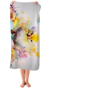 WRT Ltd Easter Chick Splashart Beach Towel WRT Ltd Easter Chick Splashart Beach Towel