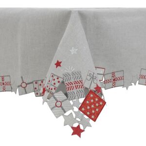 XS-Stock.com Ltd Christmas Presents Tablecloths Napkins Grey Fabric Embroidery - 52 x 70" XS-Stock.com Ltd Christmas Presents Tablecloths Napkins Grey Fabric Embroidery - 52 x 70"