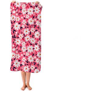 WRT Ltd Small Cute White Flower Pattern Beach Towel WRT Ltd Small Cute White Flower Pattern Beach Towel