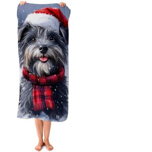 WRT Ltd Christmas Skye Terrier Beach Towel WRT Ltd Christmas Skye Terrier Beach Towel