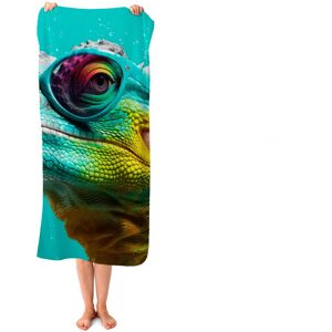 WRT Ltd Splashart Iguana Wearing Glasses Beach Towel WRT Ltd Splashart Iguana Wearing Glasses Beach Towel