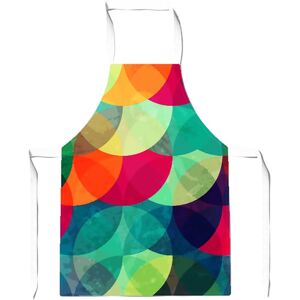 WRT Ltd Colourful Grunge Circle Pattern Apron - Adult WRT Ltd Colourful Grunge Circle Pattern Apron - Adult