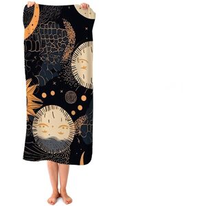 WRT Ltd Gold Sun and Moon Beach Towel WRT Ltd Gold Sun and Moon Beach Towel