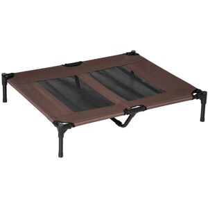 MHSTAR UK LTD PawHut Large Pet Cot Portable Dog Cat Sleep Bed Elevated Camping Indoor/Outdoor