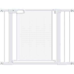 MHSTAR UK LTD PawHut Pressure Fit Safety Gate for Doorways, Dog Gate 75-103 cm - White