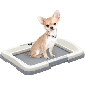 MHSTAR UK LTD PawHut Dog Toilet Tray, Dog Litter Pee Pad Tray for Training Dogs, Dog Potty Tray Puppy Tray Pad Holder for Indoor, Balcony, Outdoor, 47 x 34 x 6cm
