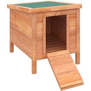 MHSTAR UK LTD PawHut Wooden Rabbit Hutch Bunny Cage Guinea Pig House Pet Habitat Ferret