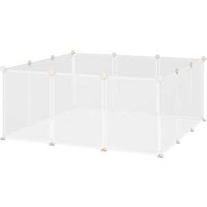MHSTAR UK LTD PawHut Pet Playpen DIY Small Animal Cage 12 Panels for Hedgehog Bunny Chinchilla