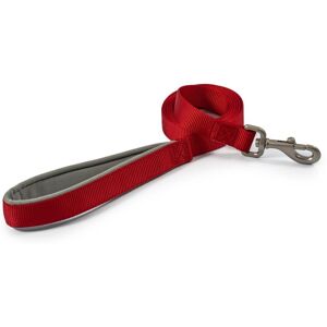 Ancol Viva Padded Nylon Dog Lead - Red - 1m - Weatherproof Ancol Viva Padded Nylon Dog Lead - Red - 1m - Weatherproof