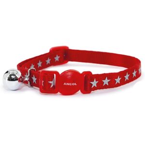 Real Pet Store Ancol Cat & Kitten Collars Reflective Red Stars Real Pet Store Ancol Cat & Kitten Collars Reflective Red Stars