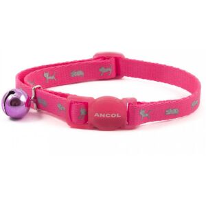 Real Pet Store Ancol Cat Collar Hi-Vis Reflective Safety Pink Real Pet Store Ancol Cat Collar Hi-Vis Reflective Safety Pink