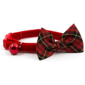 Real Pet Store Ancol Cat Collar Vintage Bow Tartan Red Real Pet Store Ancol Cat Collar Vintage Bow Tartan Red
