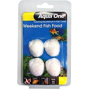 Real Aquatics Aqua One Weekend Fish Food Feeder 4 Blocks 2-4 days - Pack of six (6) Real Aquatics Aqua One Weekend Fish Food Feeder 4 Blocks 2-4 days - Pack of six (6)